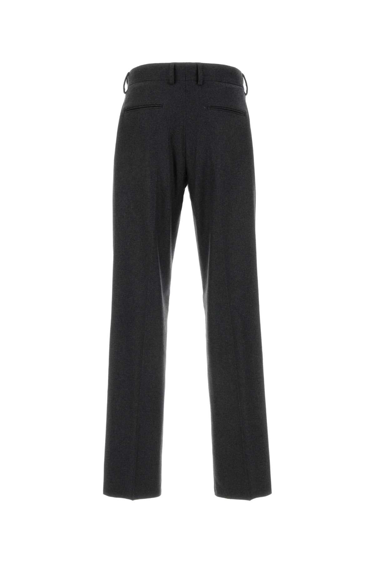 Fendi Men Dark Grey Stretch Cashmere Pant FENDI