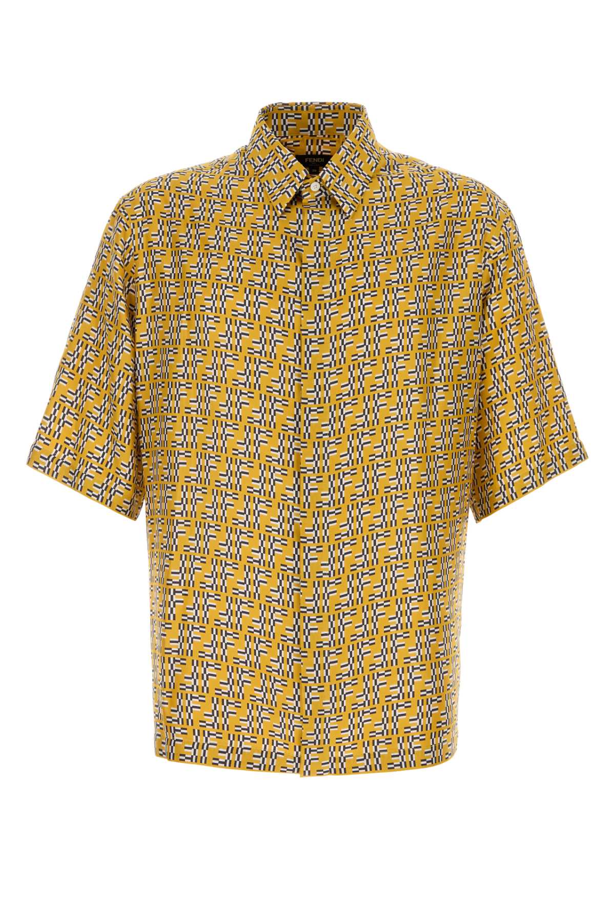 Fendi Men Printed Silk Shirt FENDI