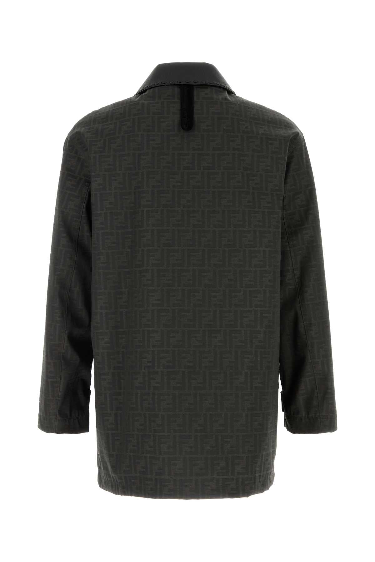 Fendi Men Embroidered Canvas Coat FENDI