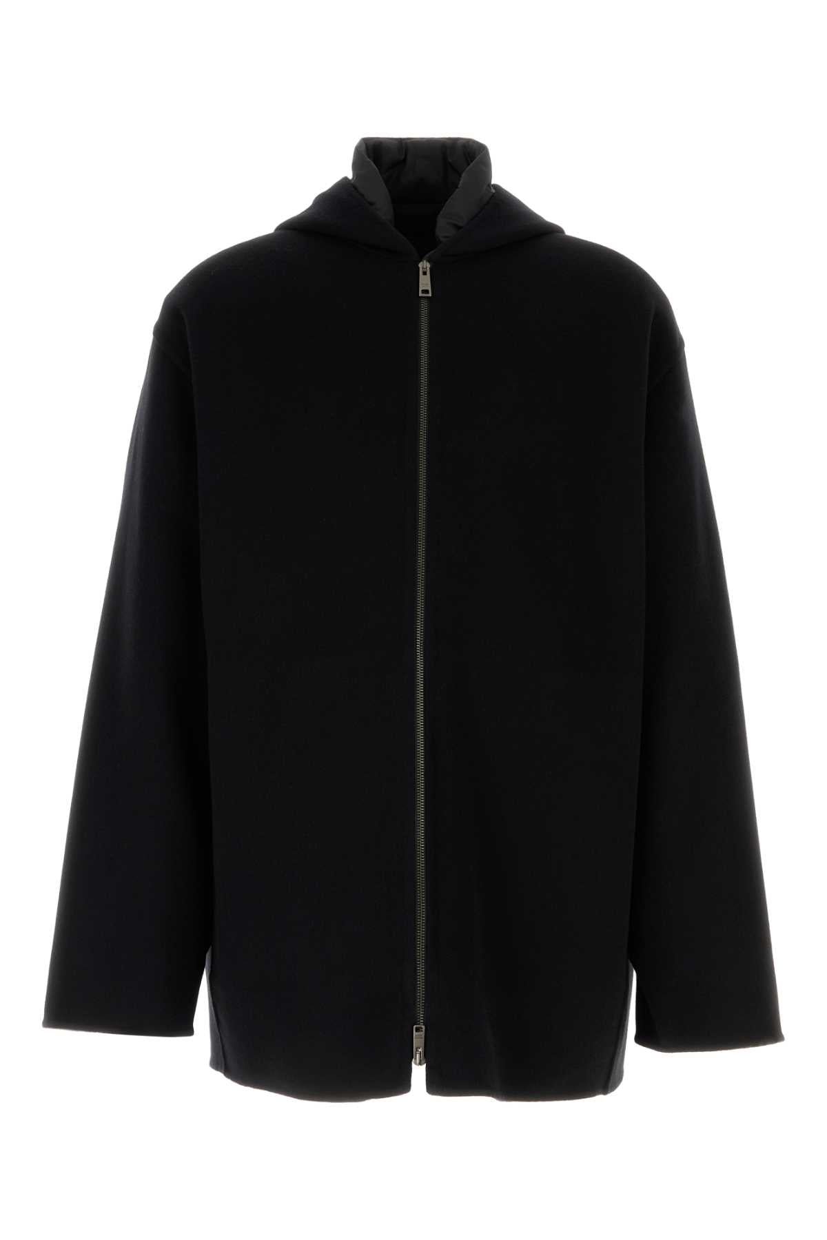 Prada Men Black Silk Padded Jacket