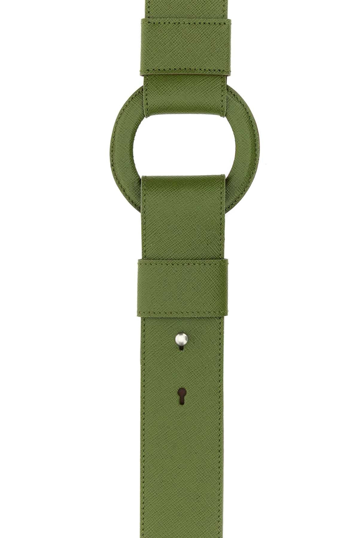 Prada Men Pistachio Green Leather Shoulder Strap PRADA