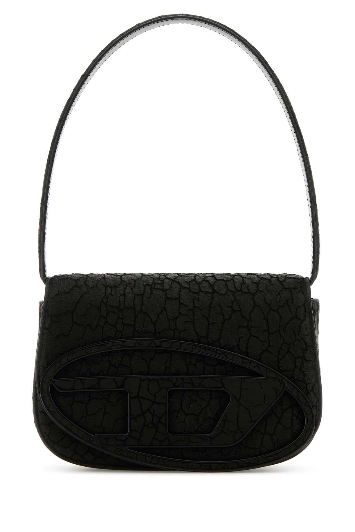Diesel Women Black Leather 1Dr Shoulder Bag DIESEL