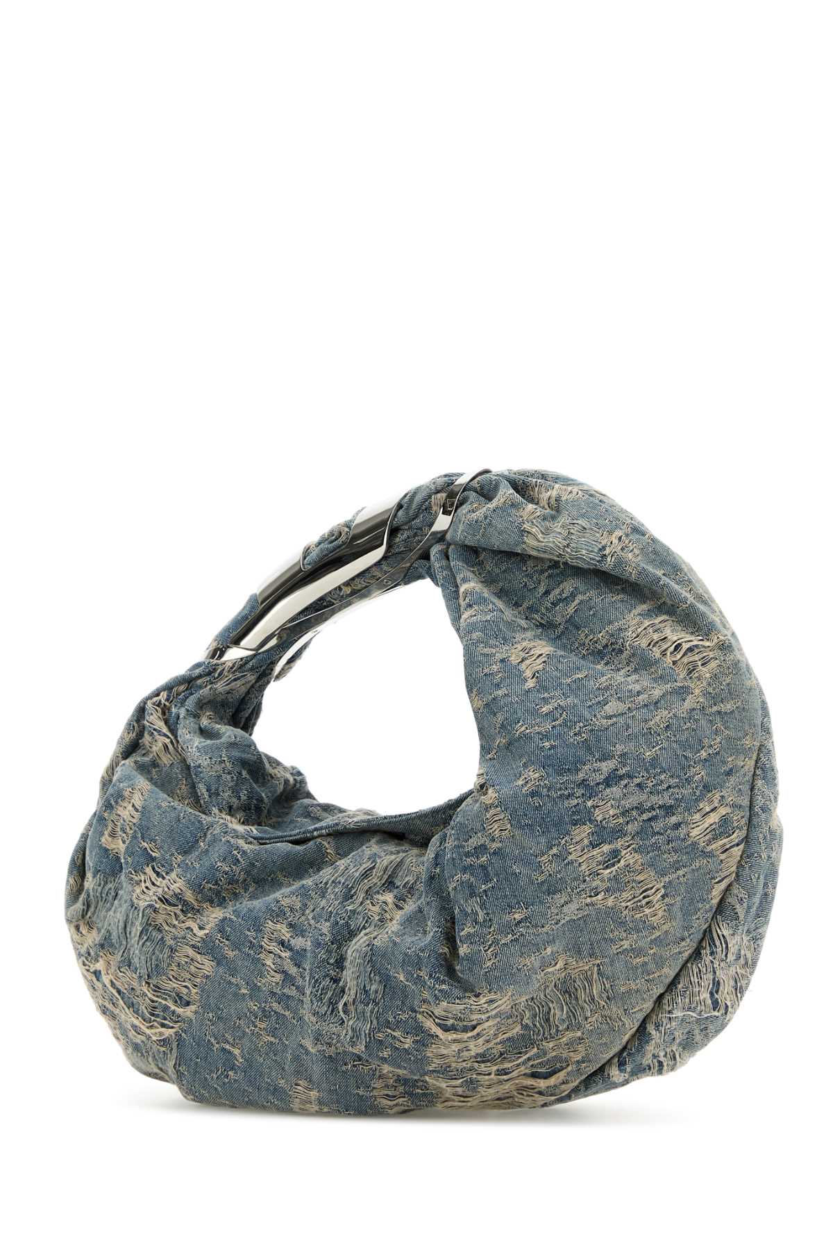 Diesel Women Denim Grab-D Hobo Shopping Bag DIESEL