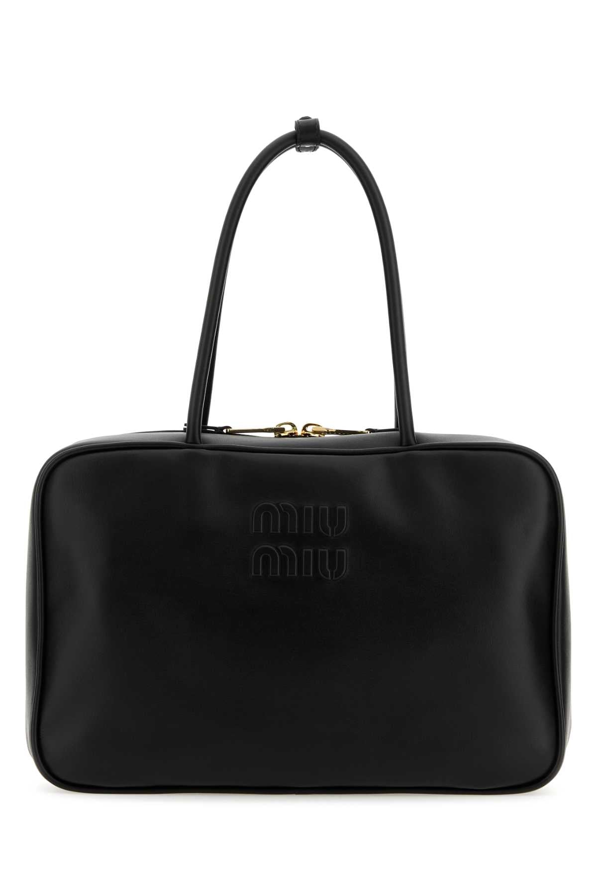 Miu Miu Women Black Leather Handbag MIU MIU