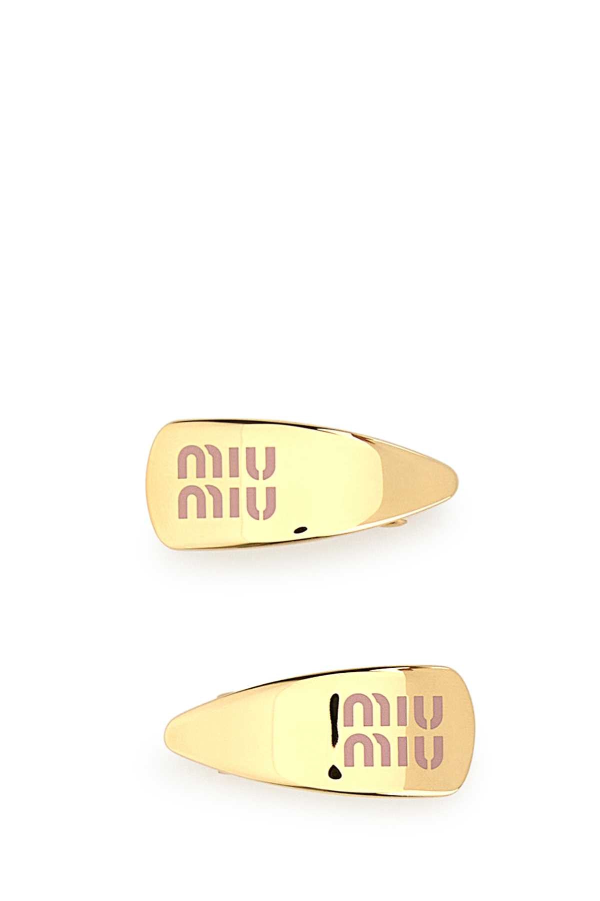 Miu Miu Women Gold Metal Hair Clip MIU MIU