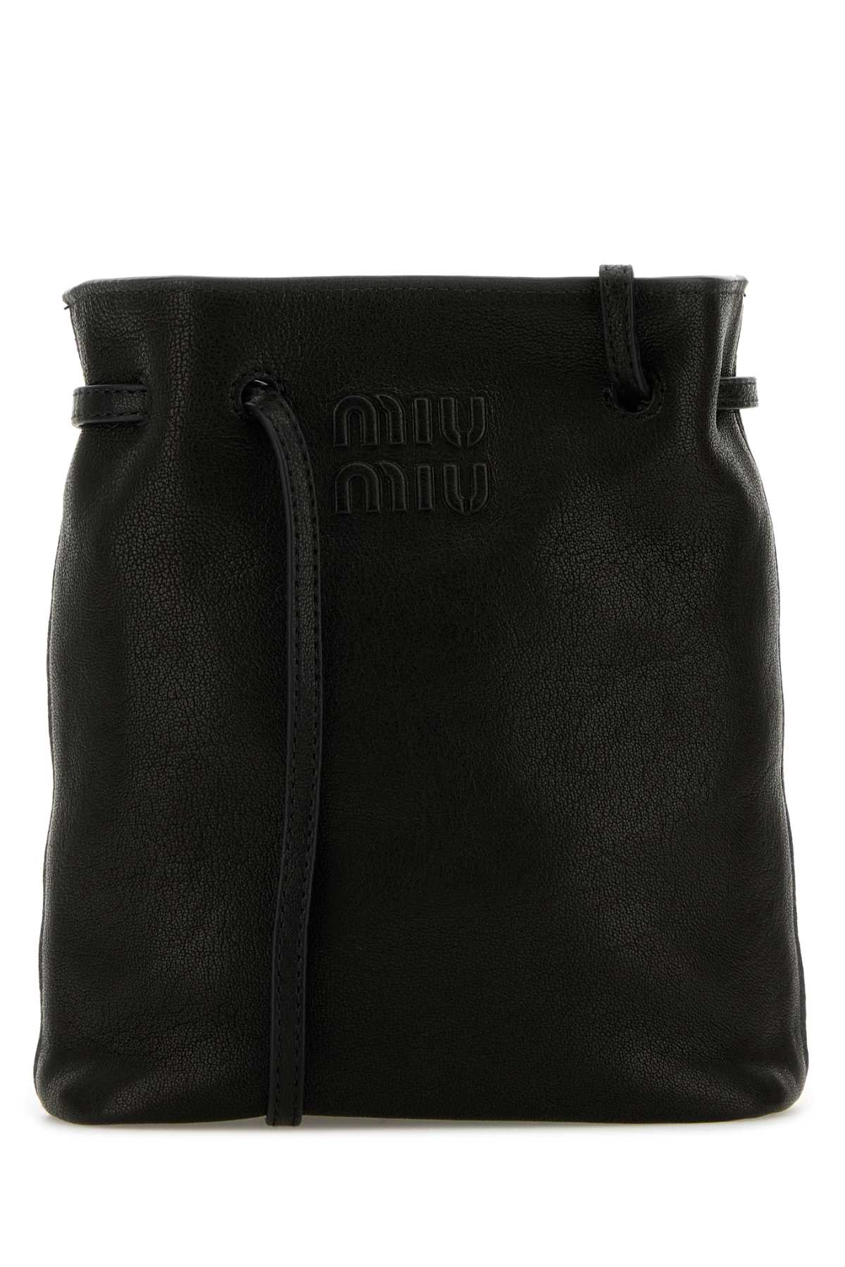 Miu Miu Women Black Leather Crossbody Bag MIU MIU
