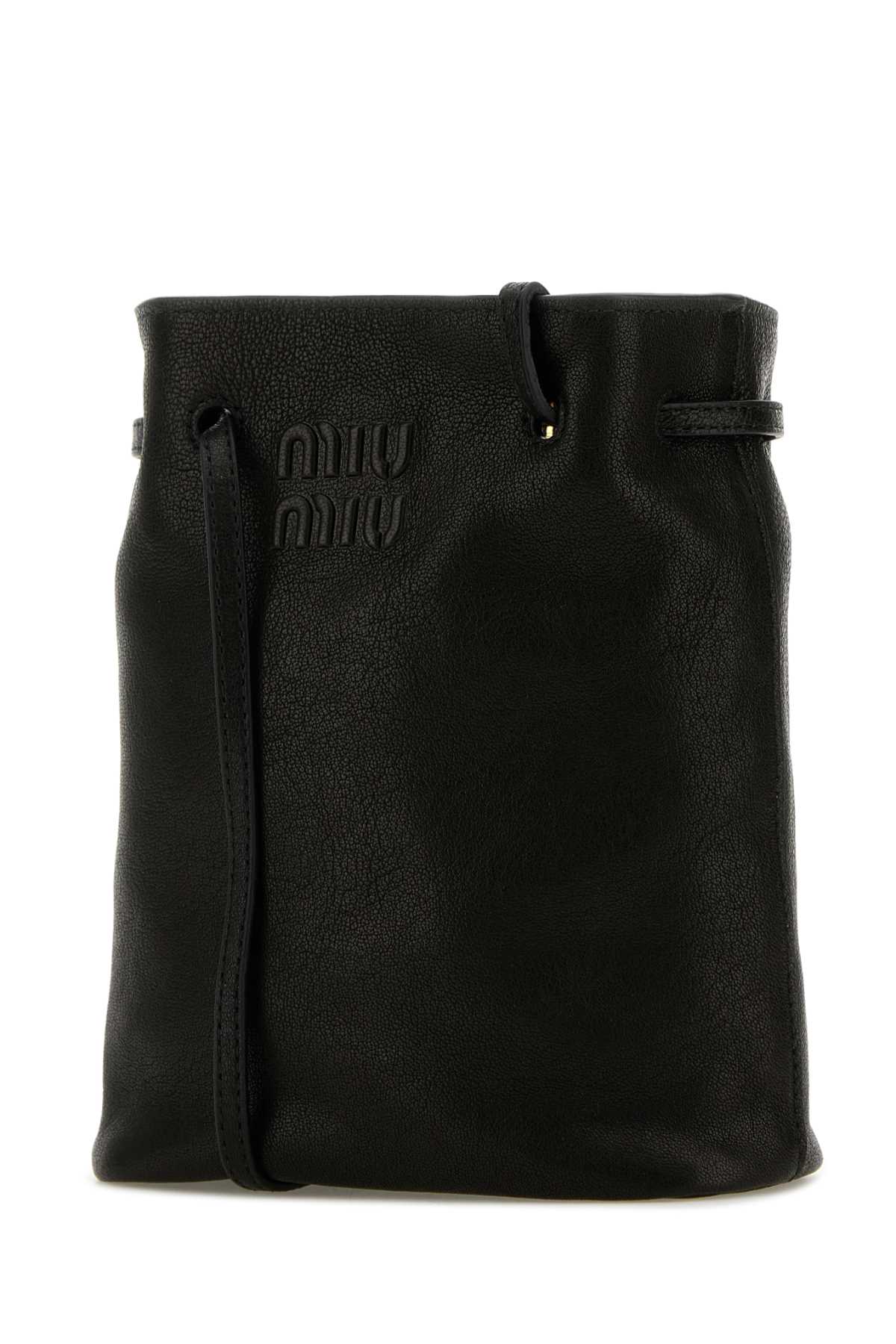 Miu Miu Women Black Leather Crossbody Bag MIU MIU