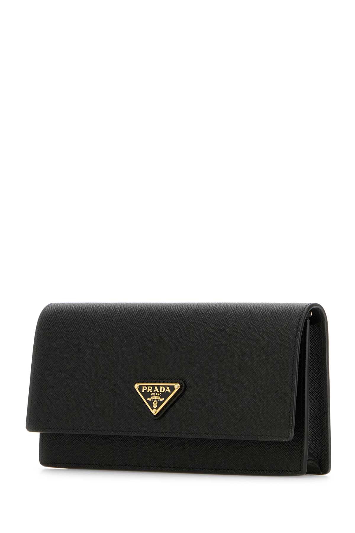 Prada Women Black Leather Clutch PRADA