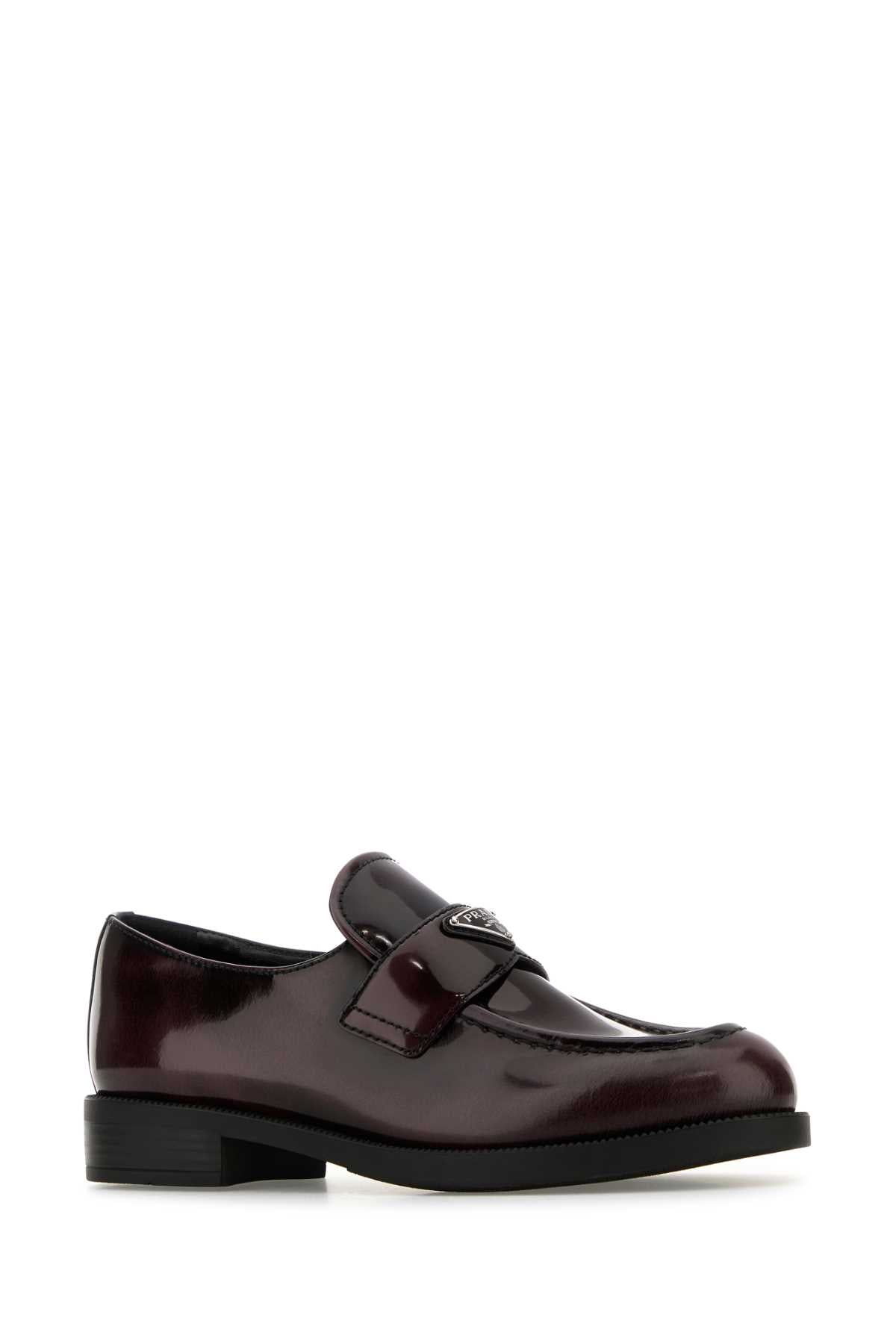 Prada Women Grape Leather Loafers PRADA