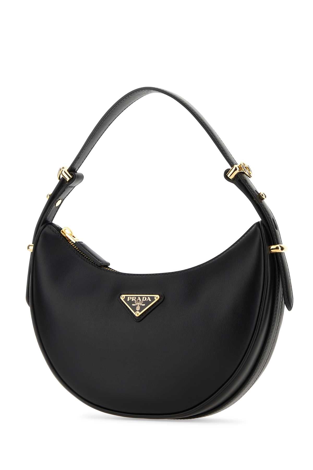 Prada Women Black Leather Arquã¨ Handbag PRADA