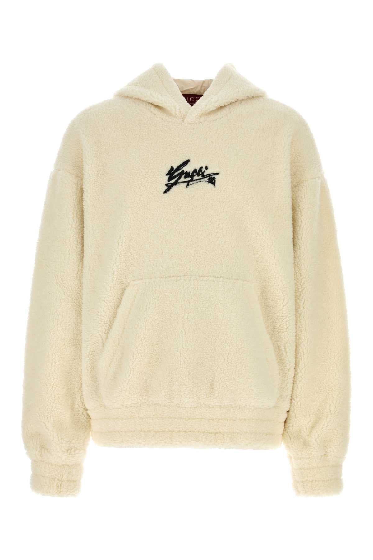 Gucci Men Ivory Teddy Sweatshirt GUCCI
