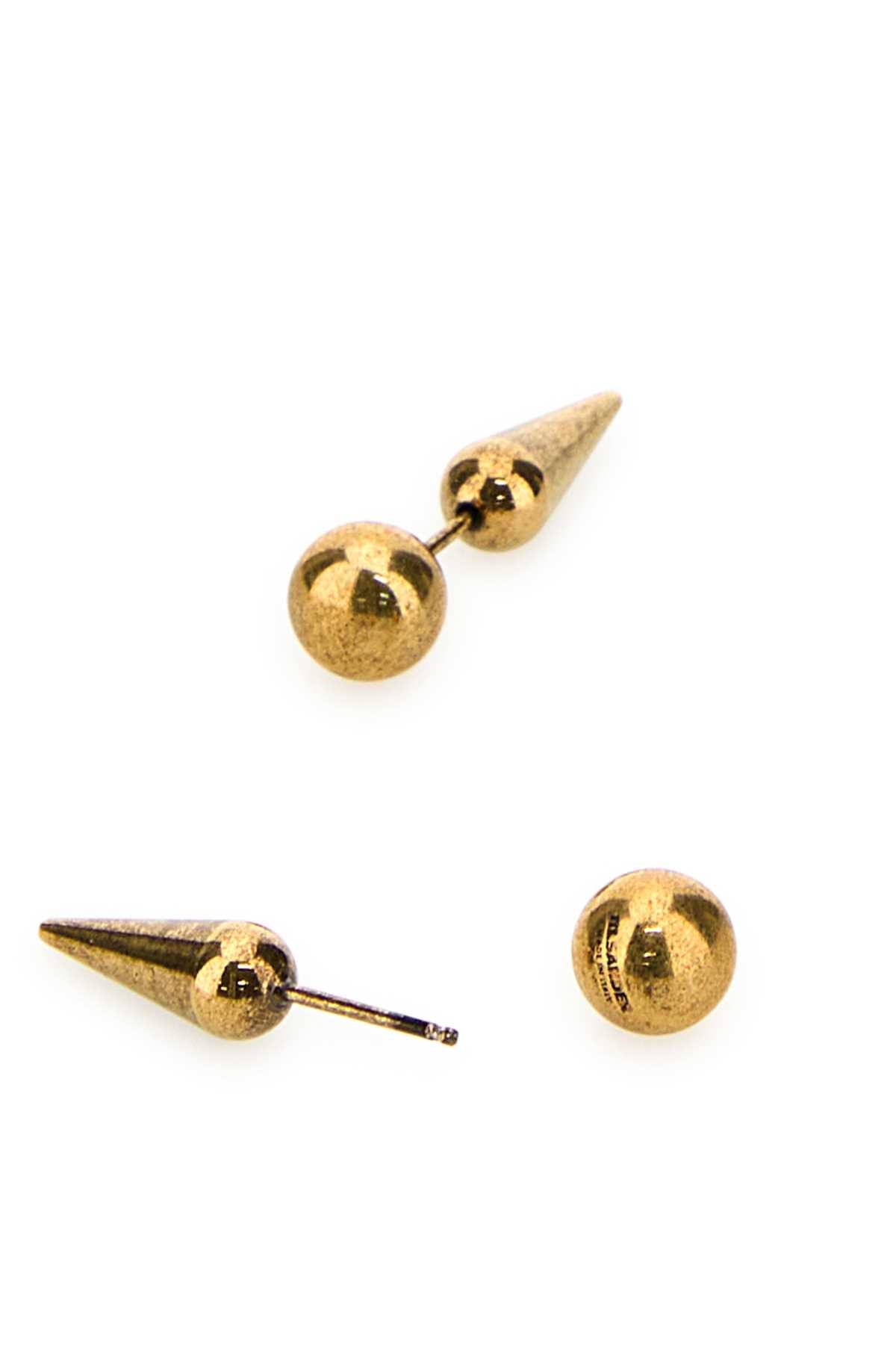 Jil Sander Women Gold Metal Earrings JIL SANDER