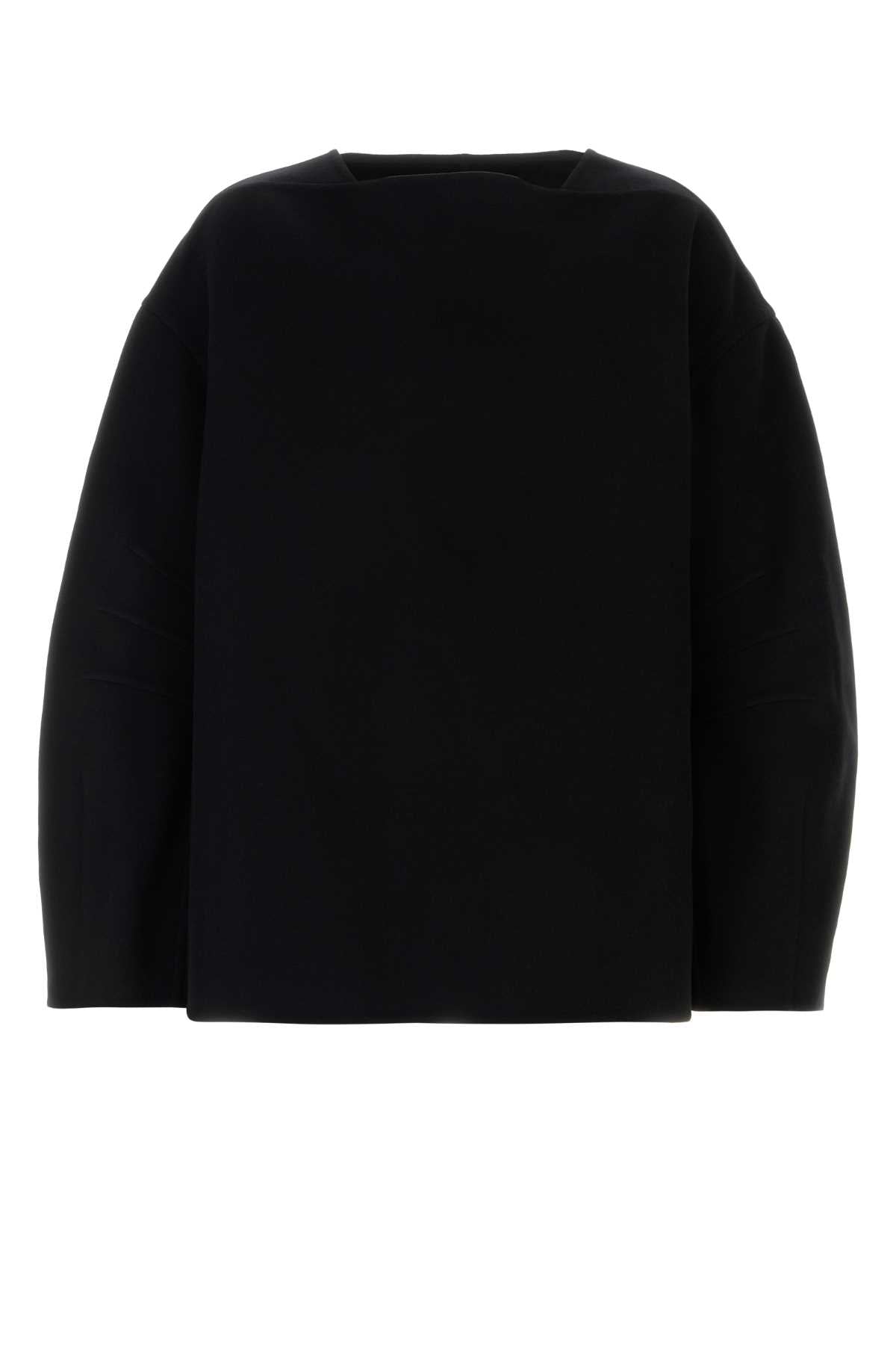 Jil Sander Men Black Wool Oversize Sweater JIL SANDER
