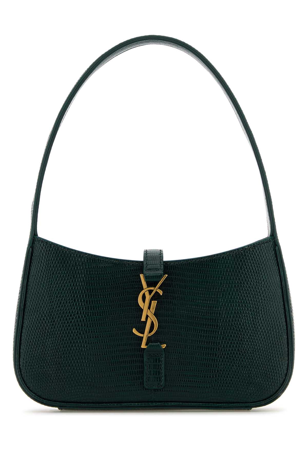Saint Laurent Women Bottle Green Leather Mini Le 5 Ã  7 Handbag SAINT LAURENT