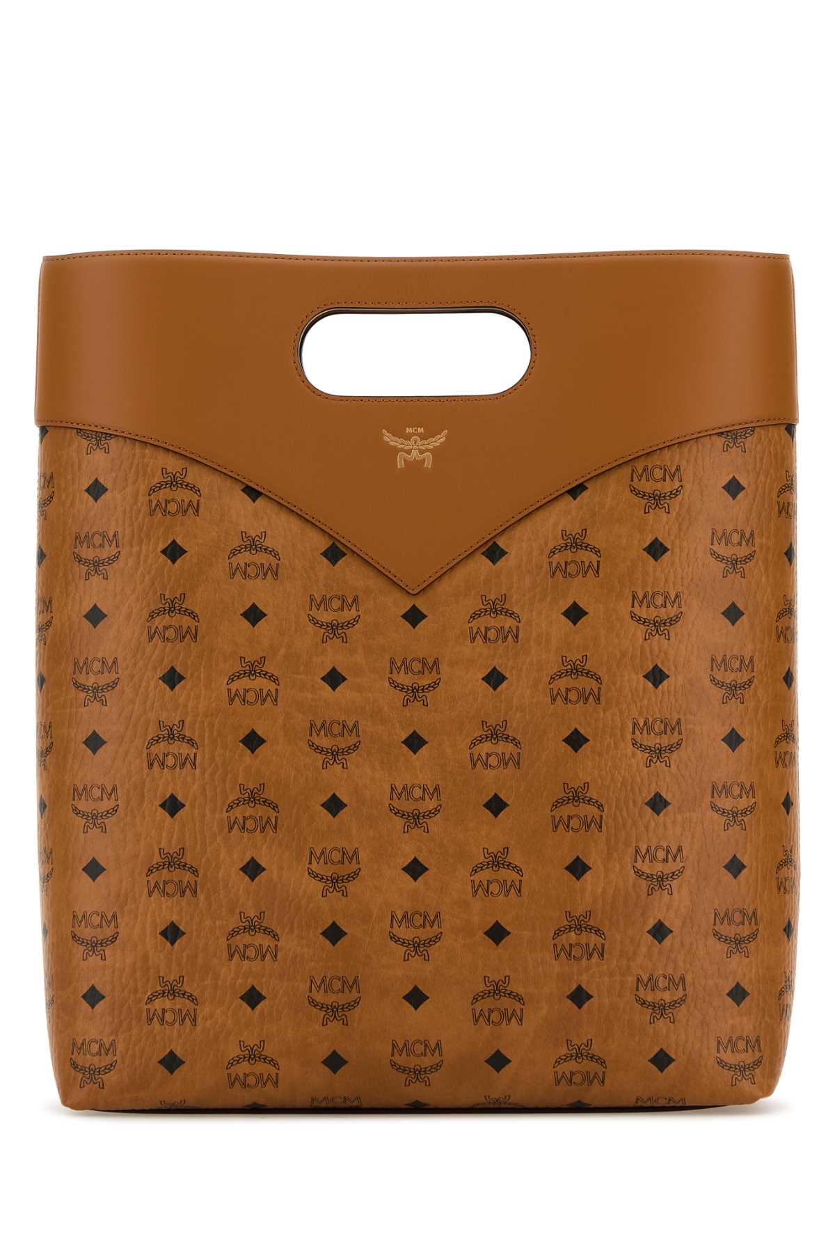 Mcm Men Printed Canvas Shopping Bag MCM