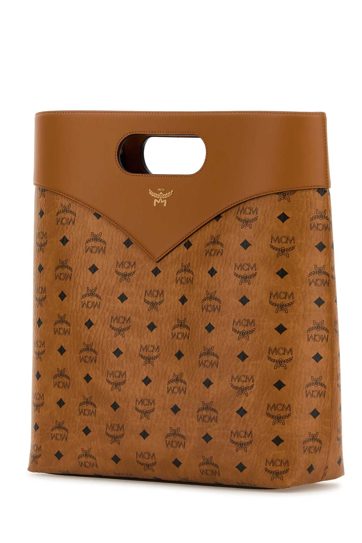 Mcm Men Printed Canvas Shopping Bag MCM