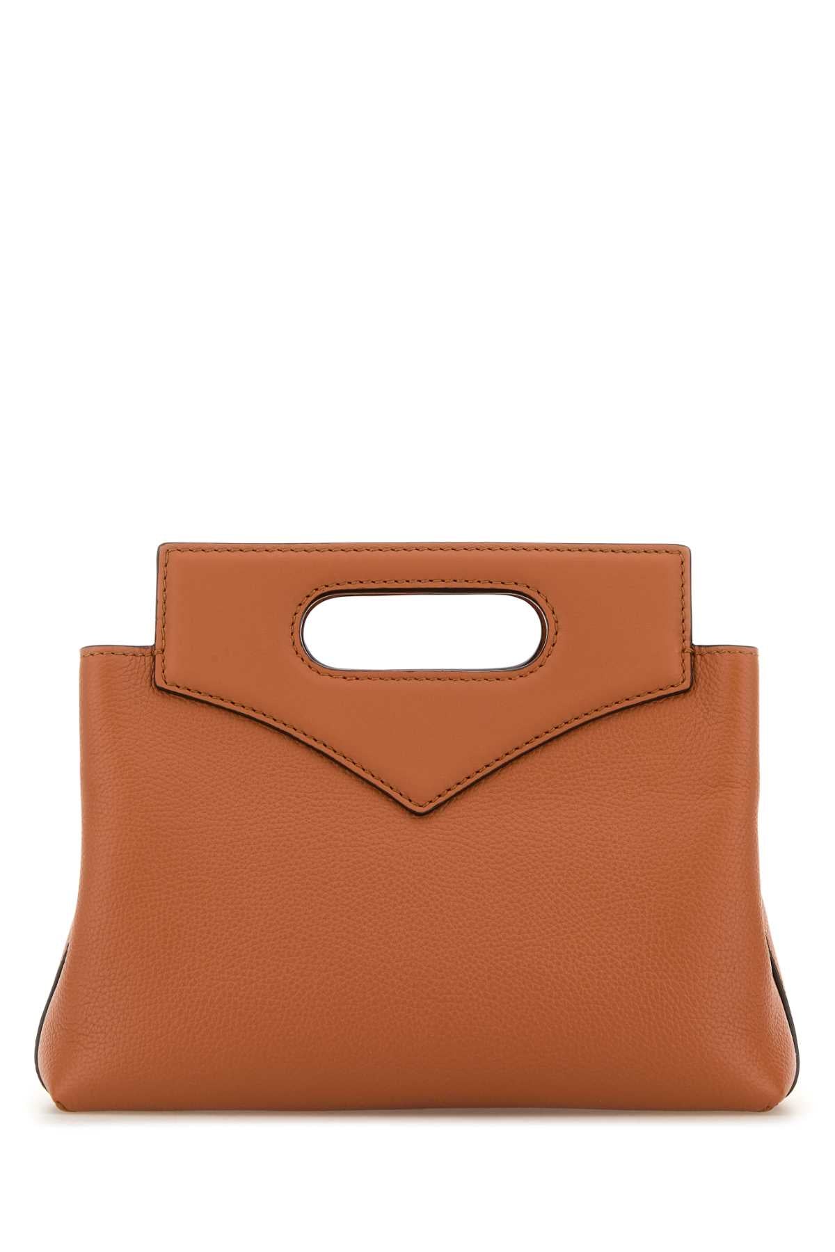 Mcm Women Caramel Leather Mini Soft Diamond Handbag MCM