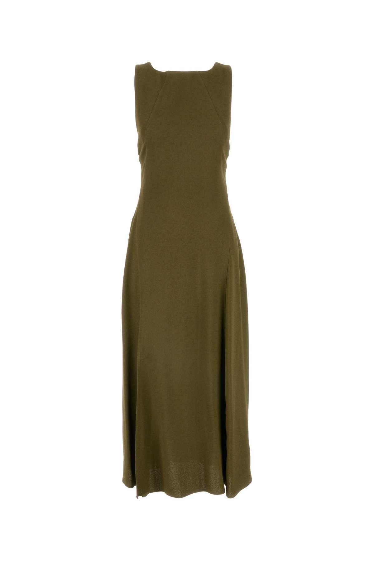 Fendi Women Olive Green Sable Dress FENDI