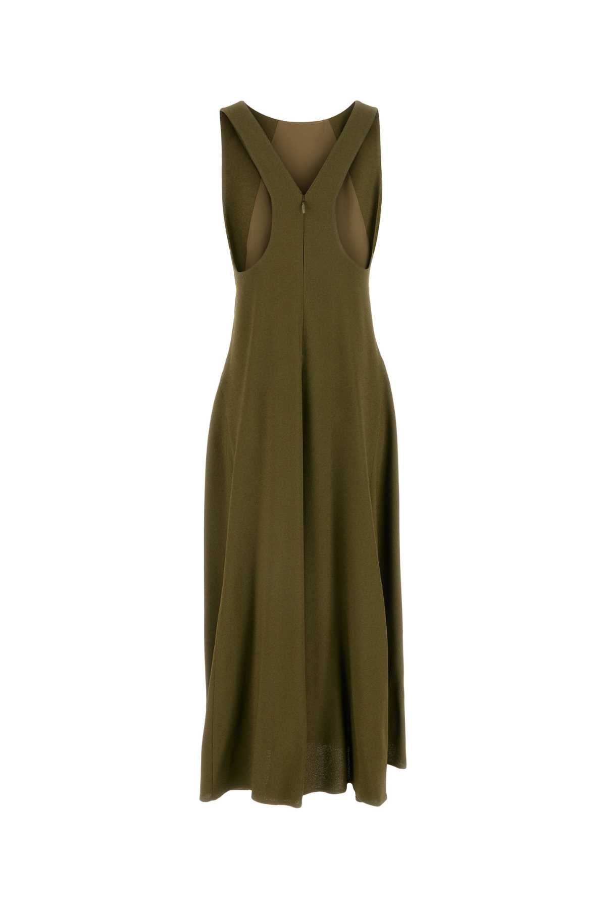 Fendi Women Olive Green Sable Dress FENDI
