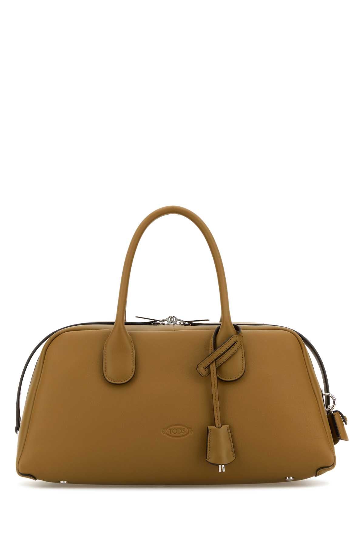 Tod's Women Khaki Leather Medium Darsena Handbag TOD'S