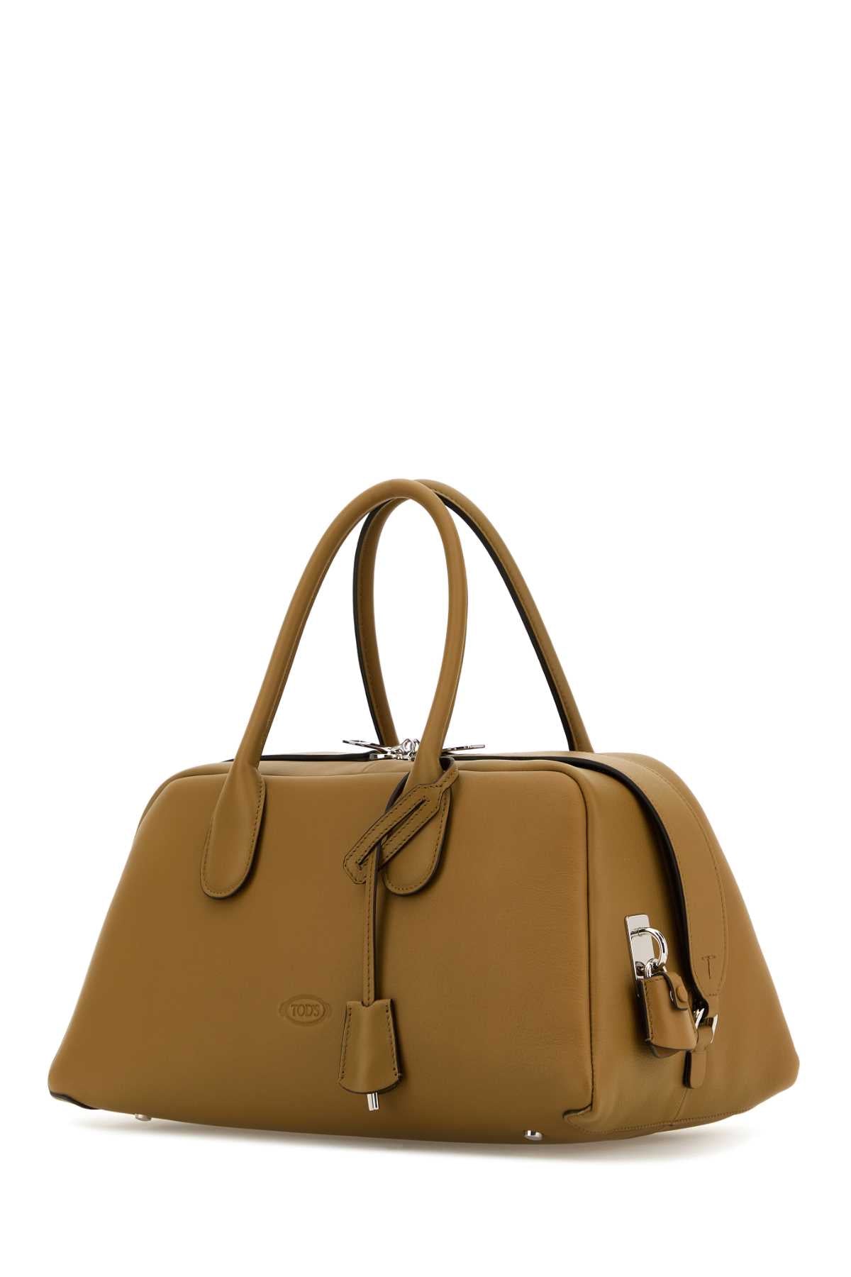 Tod's Women Khaki Leather Medium Darsena Handbag TOD'S