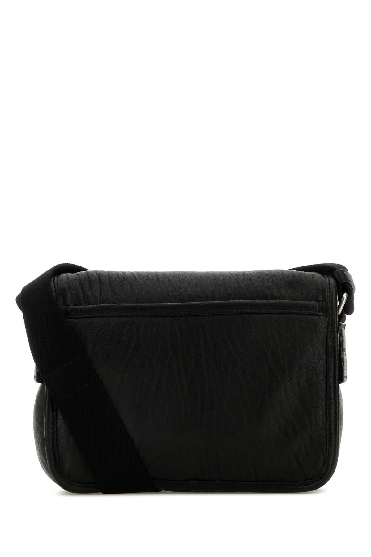 Saint Laurent Men Black Leather Small Messenger Crossbody Bag SAINT LAURENT