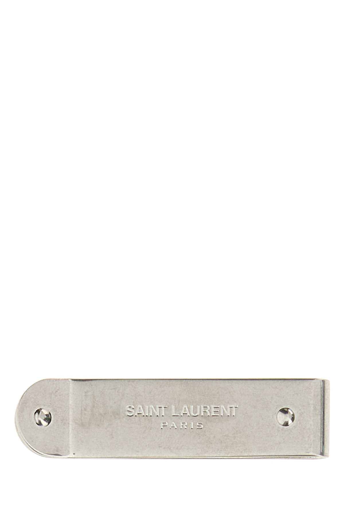 Saint Laurent Men Silver Metal Money Clip SAINT LAURENT
