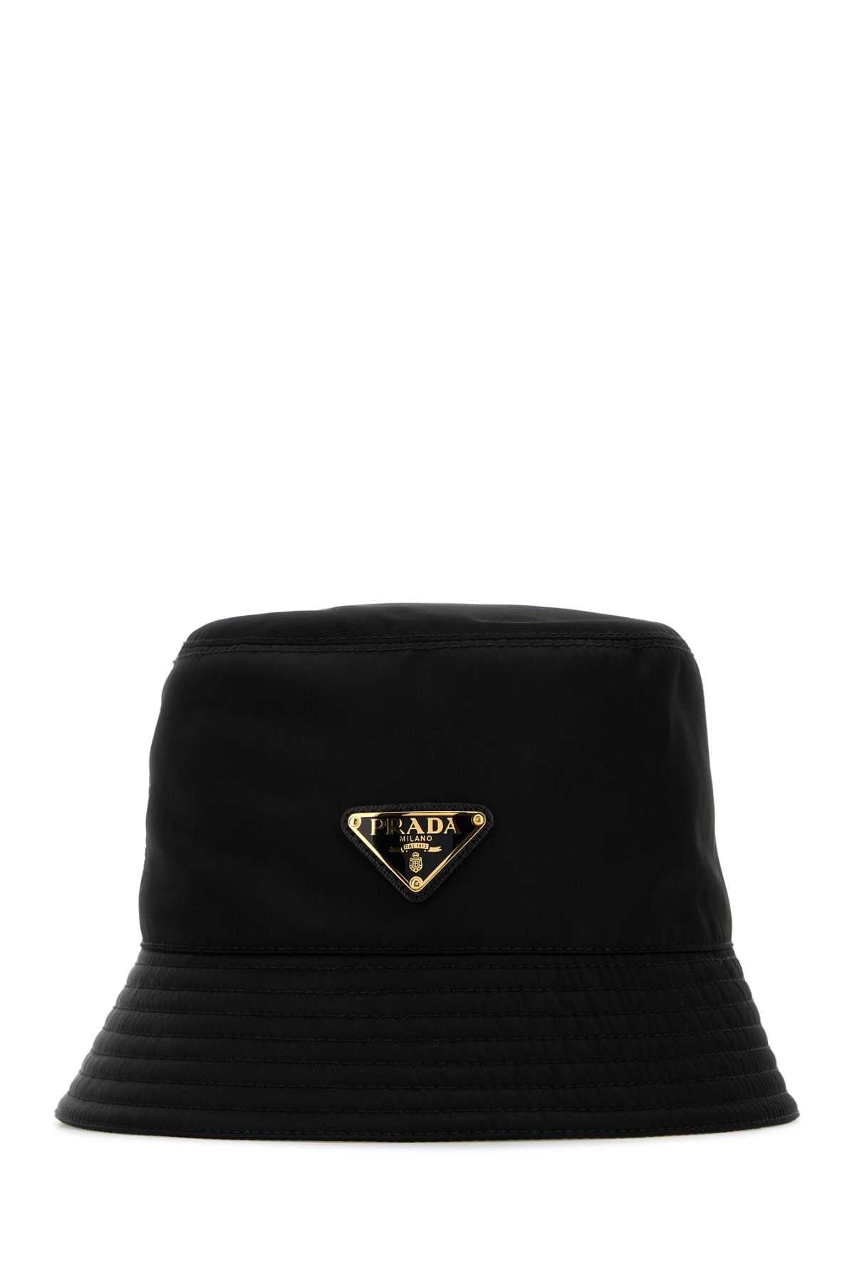 Prada Women Black Re-Nylon Bucket Hat PRADA