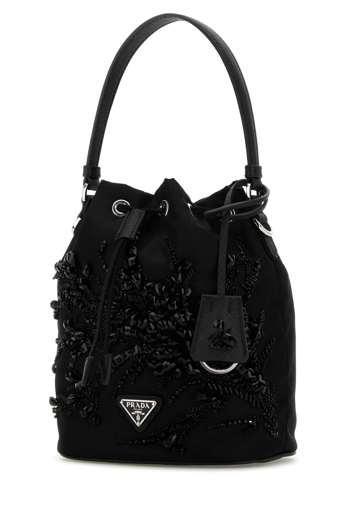 Prada Women Black Nylon Bucket Bag PRADA