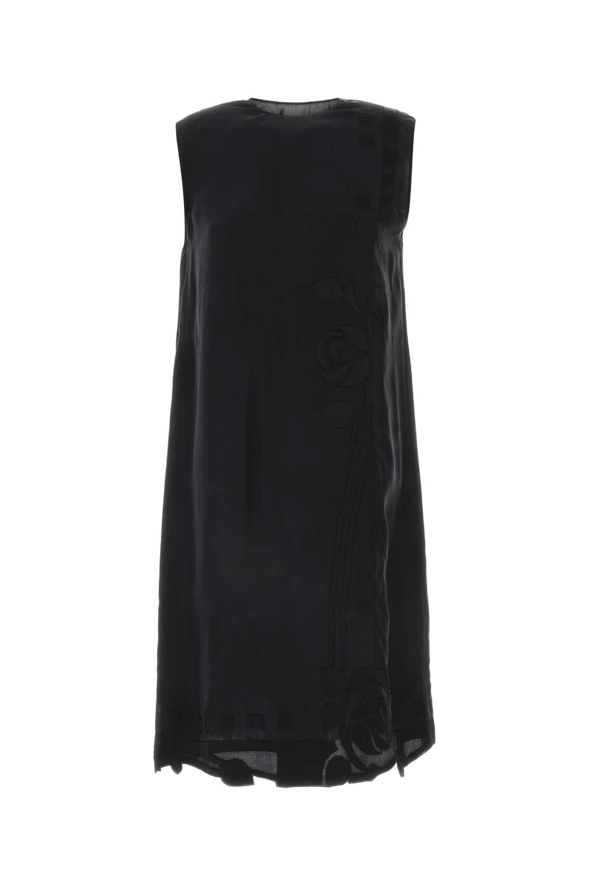 Prada Women Black Silk Dress PRADA