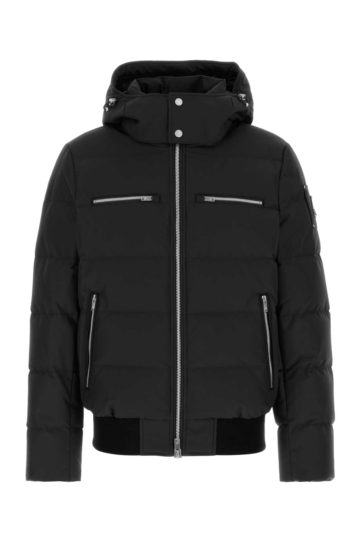 Moose Knuckles Men Black Polyester Cloud Bomber Down Jacket MOOSE KNUCKLES