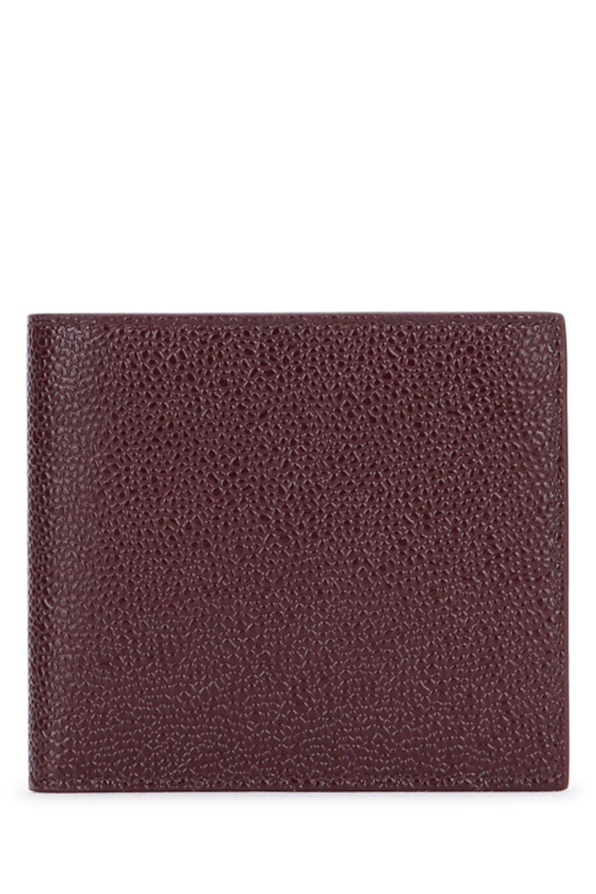 Thom Browne Men Billfold In Pebble Lucido Leather