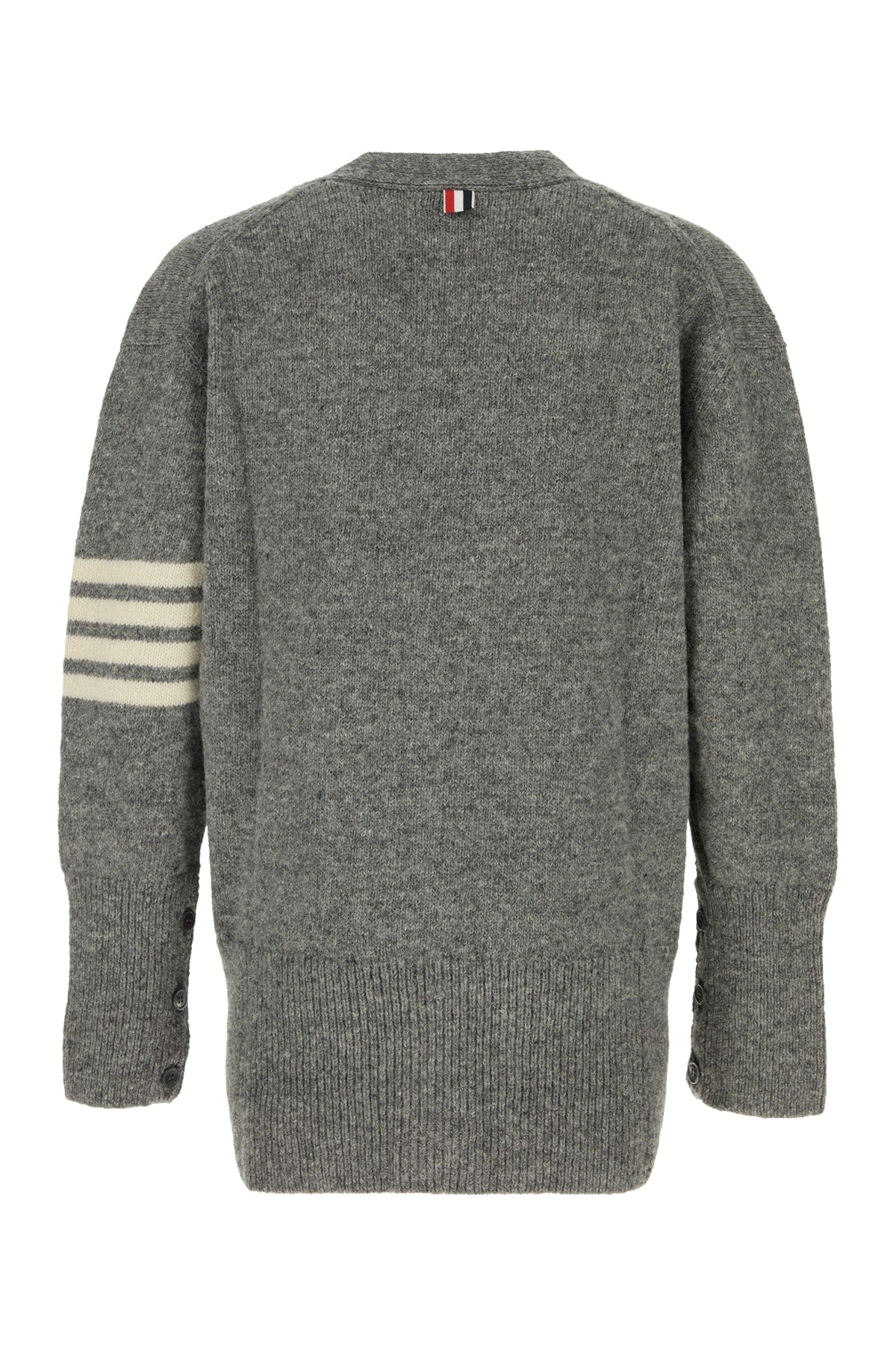 Thom Browne Men Jersey Stitchexaggerated Fitv Neck Car