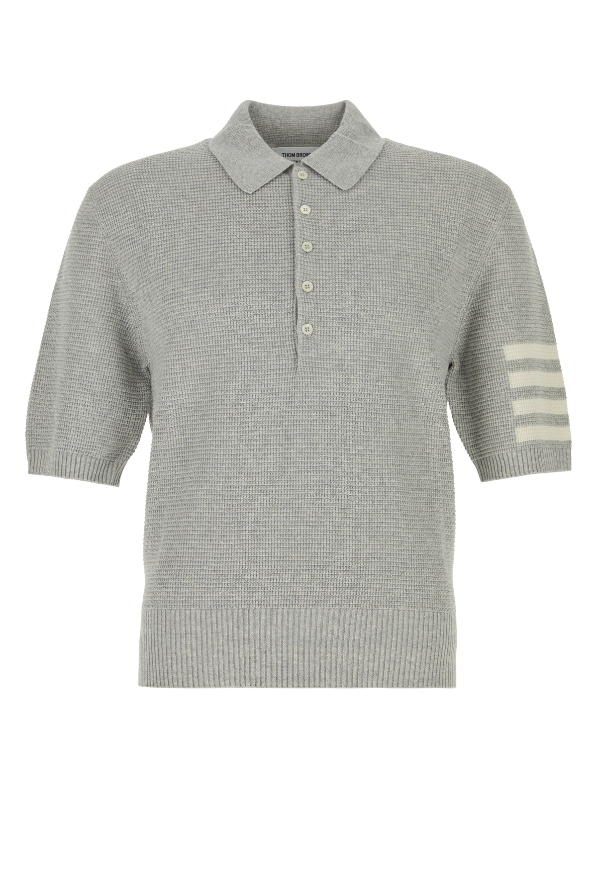 Thom Browne Men Textured Stitchrelaxed Fit Sspolo In L THOM BROWNE