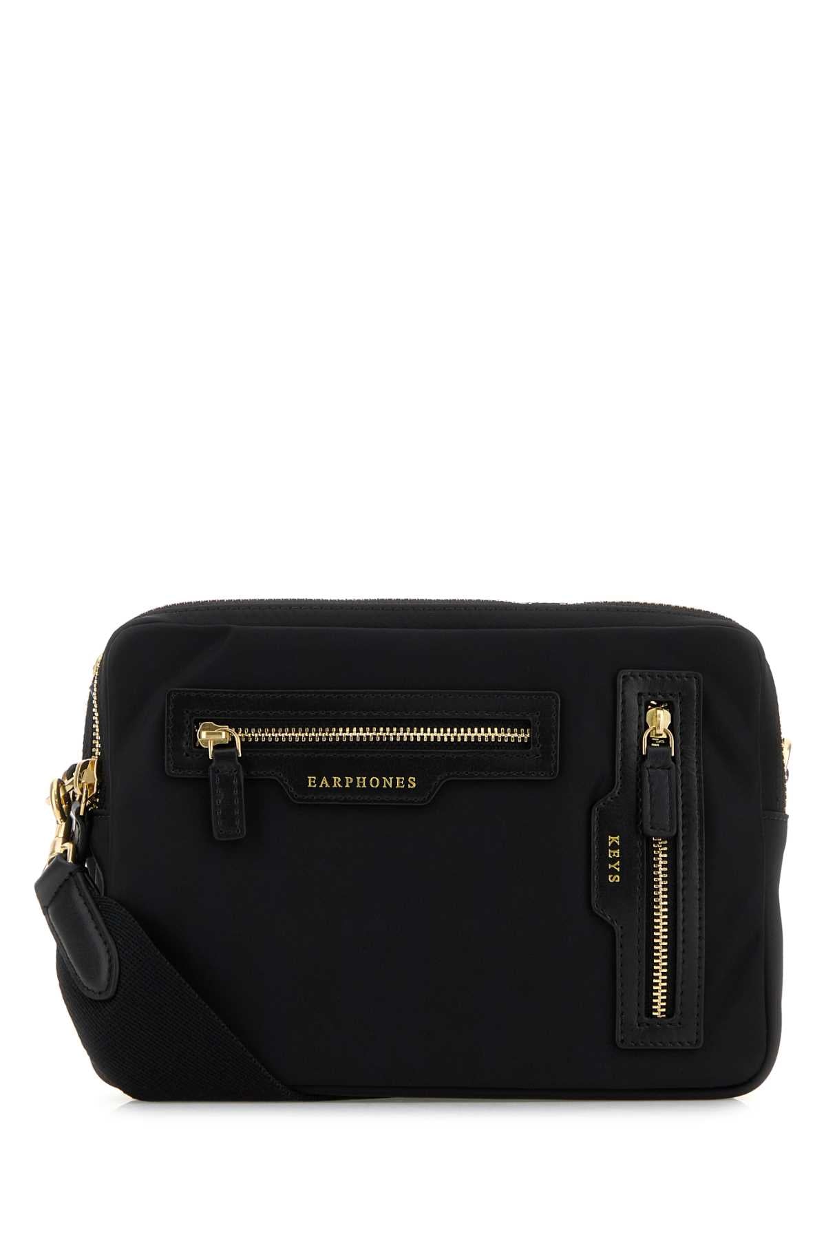 Anya Hindmarch Women Black Econylâ® Tiro Crossbody Bag ANYA HINDMARCH