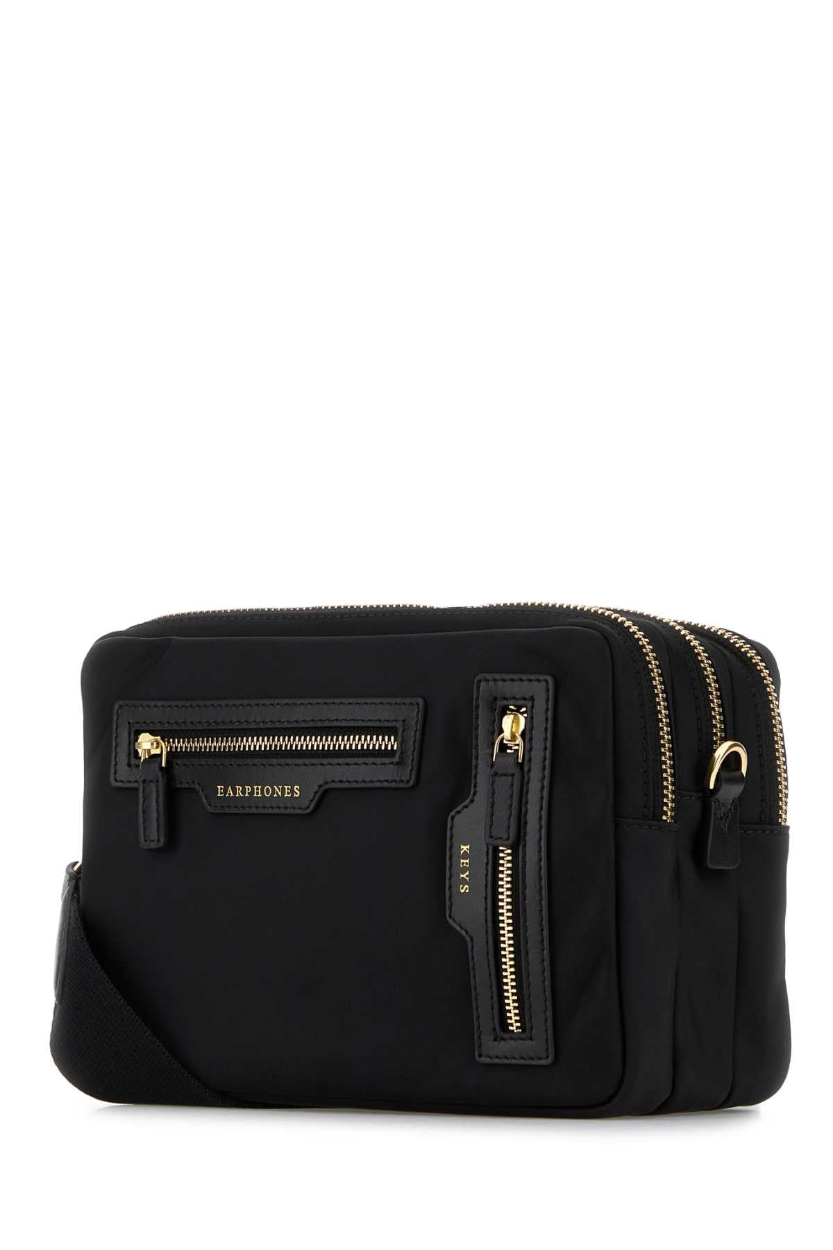 Anya Hindmarch Women Black Econylâ® Tiro Crossbody Bag ANYA HINDMARCH