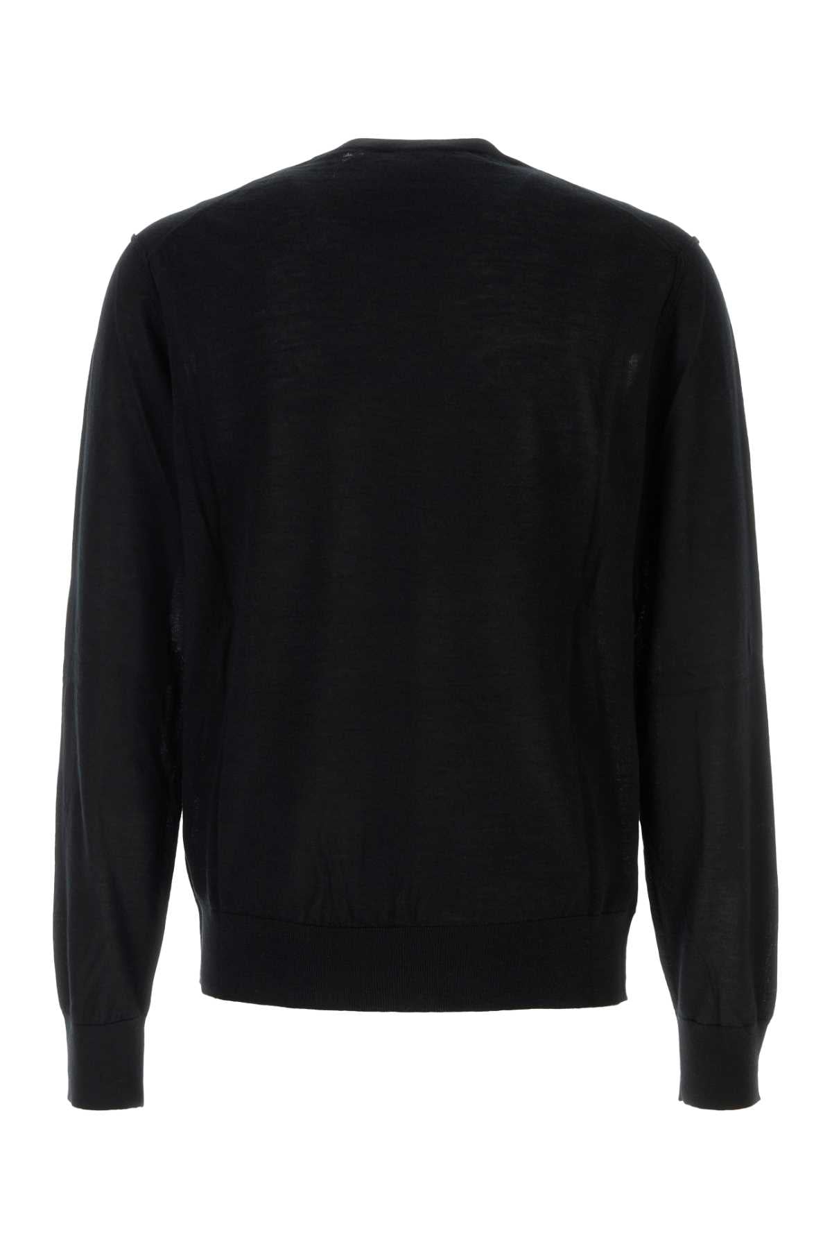 Dolce & Gabbana Men Black Cashmere Sweater DOLCE & GABBANA