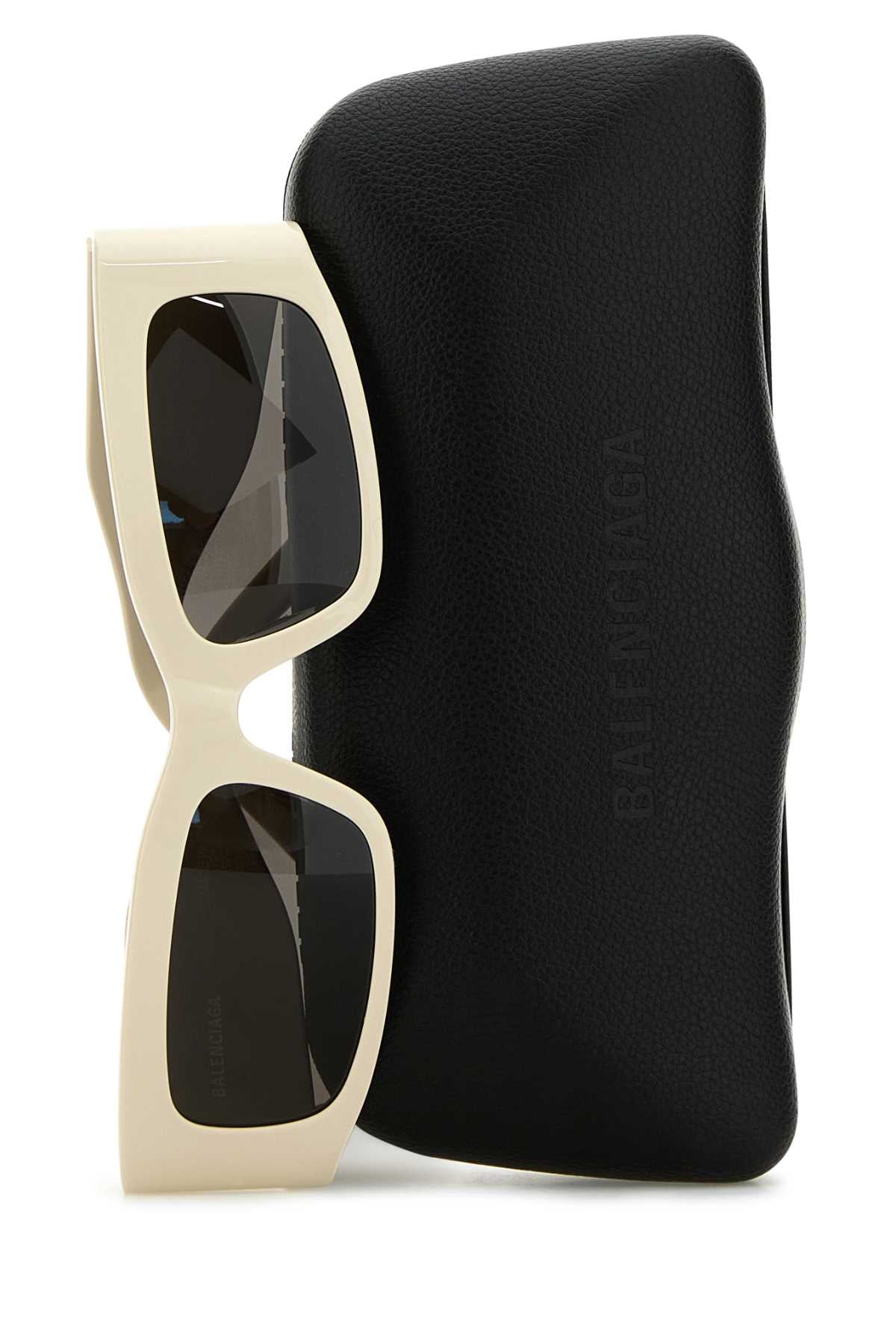 Balenciaga Women Ivory Acetate Sunglasses BALENCIAGA
