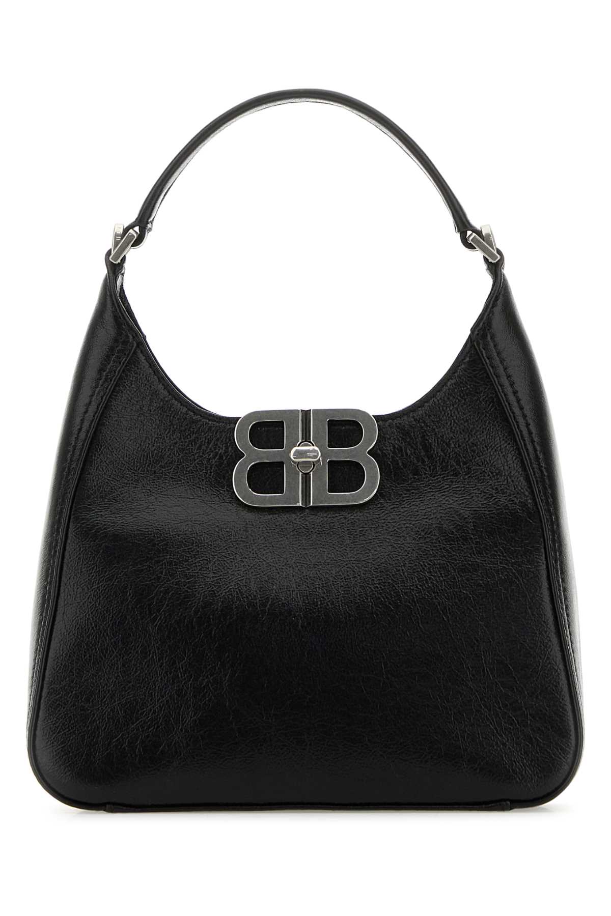 Balenciaga Women Black Leather Bb Soft Handbag BALENCIAGA