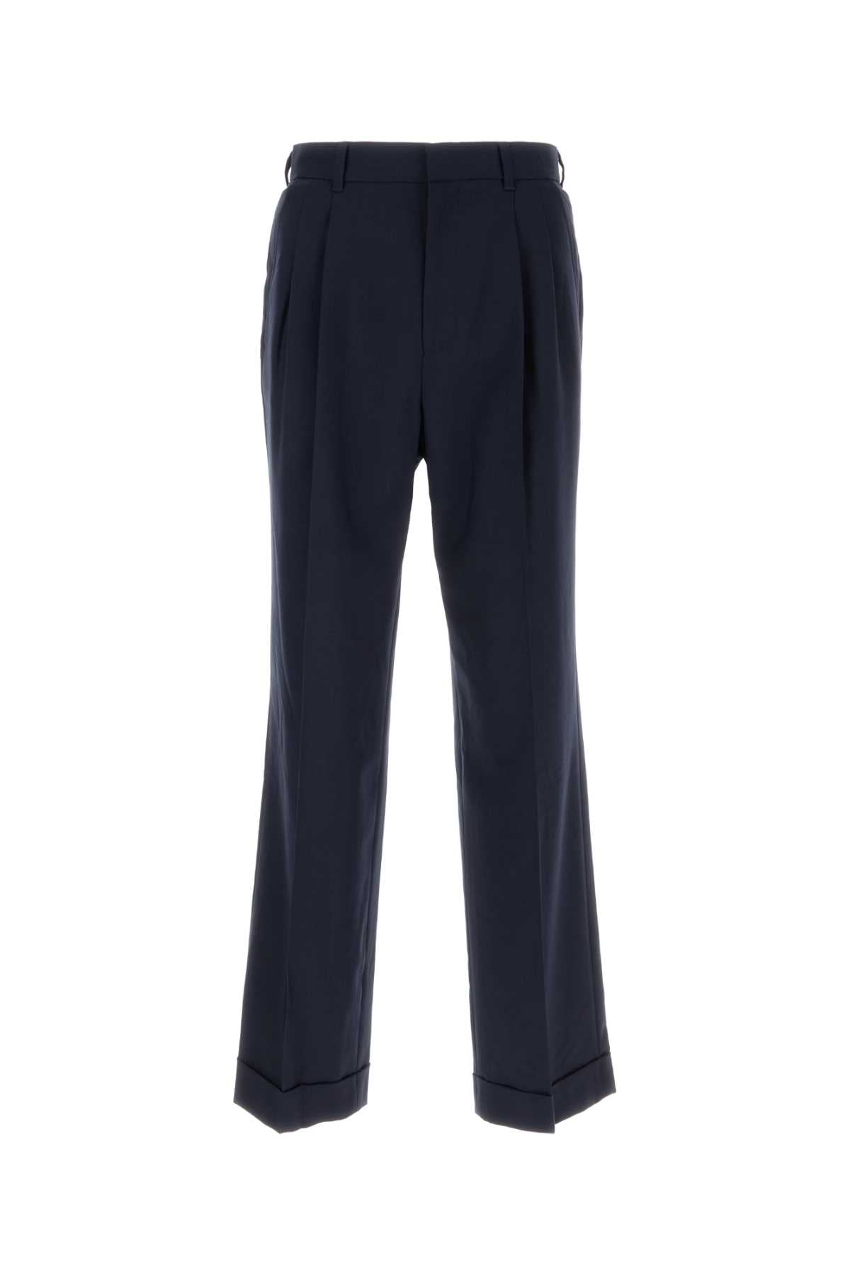 Casablanca Men Navy Blue Wool Pant CASABLANCA