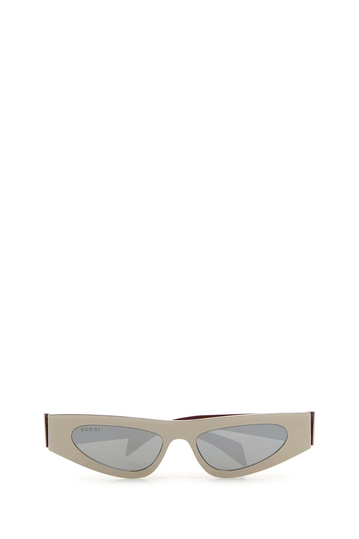 Gucci Women Silver Metal Sunglasses GUCCI
