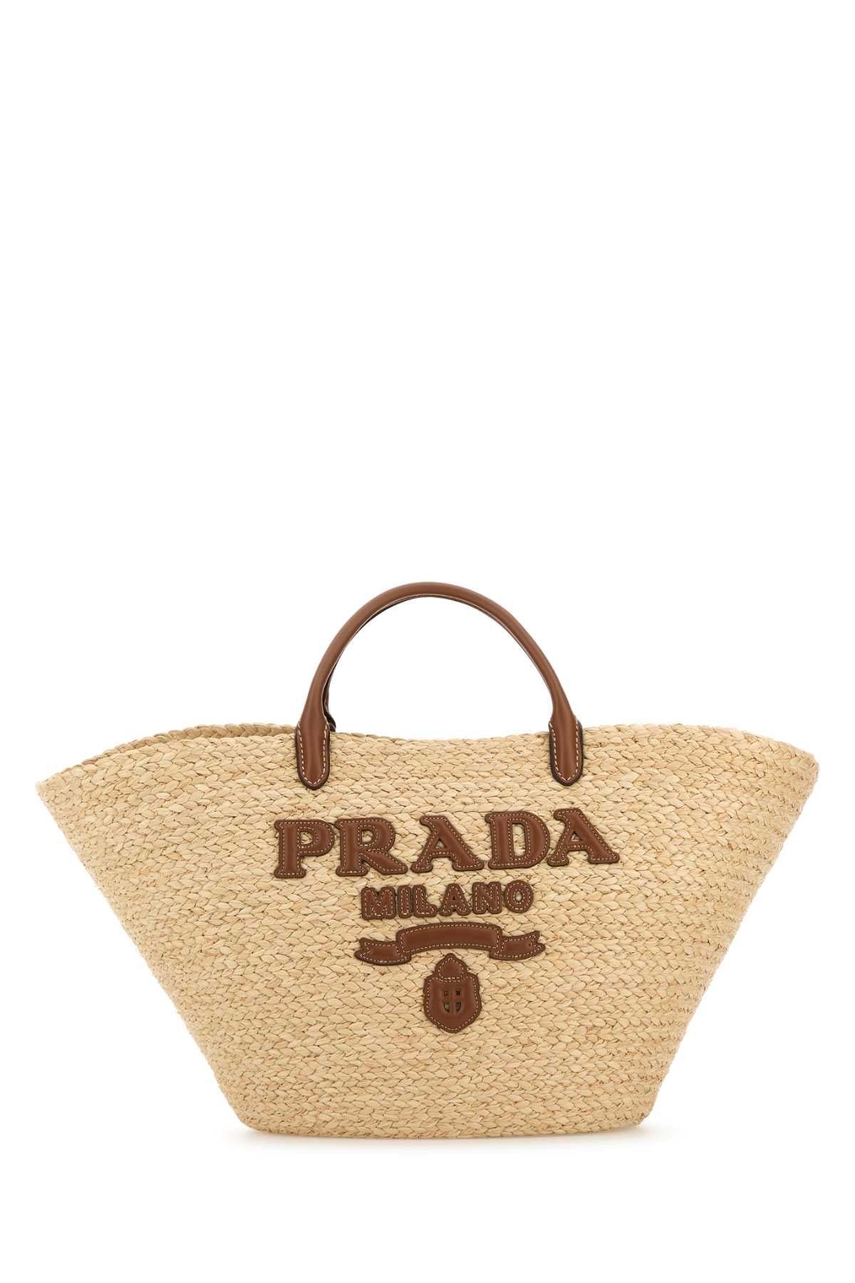 Prada Women Raffia Large Shopping Bag PRADA
