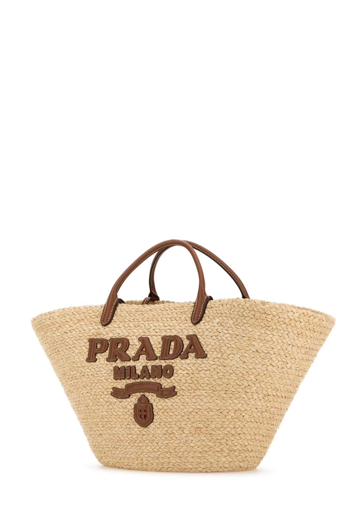 Prada Women Raffia Large Shopping Bag PRADA
