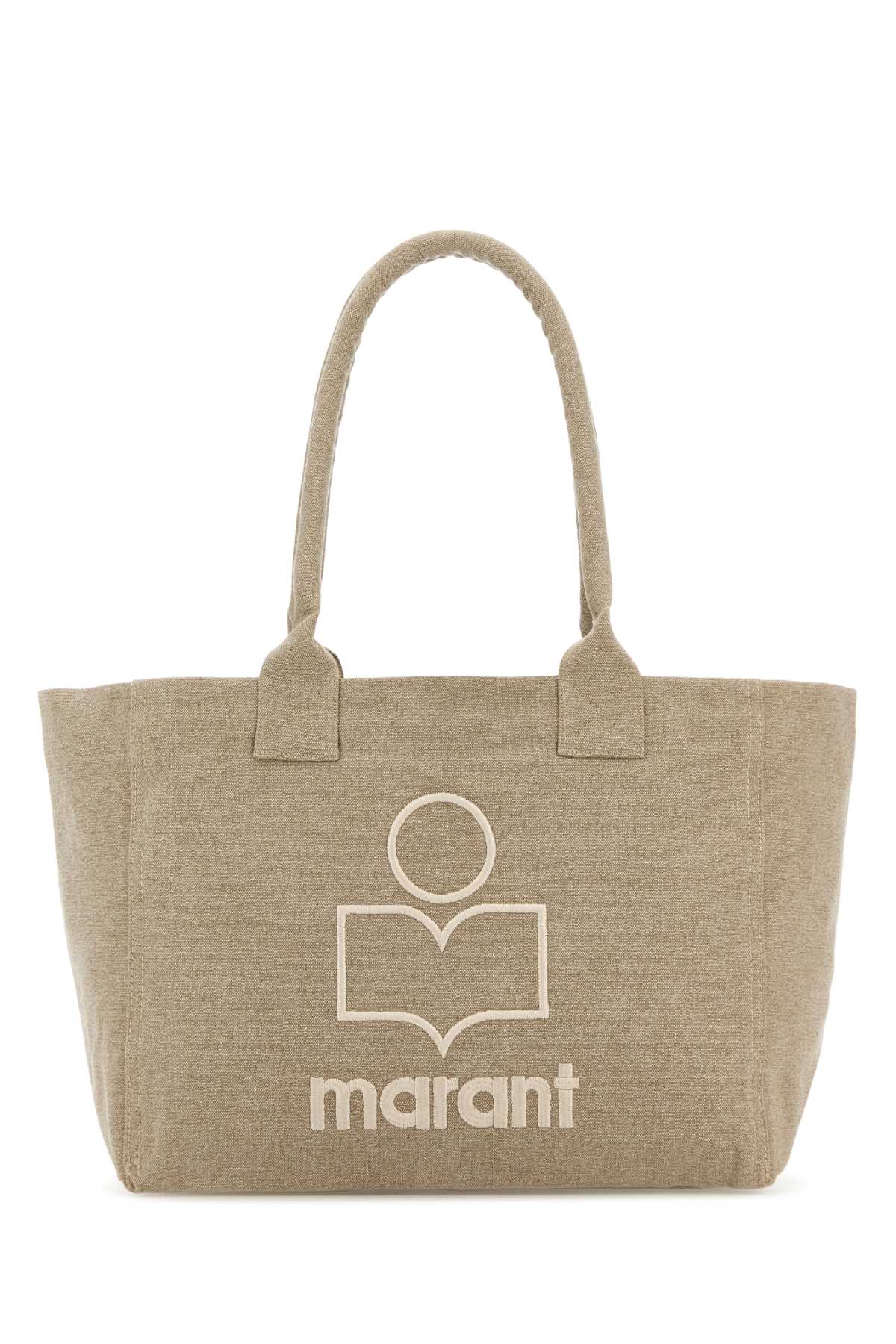 Isabel Marant Women Beige Cotton Yenky Zipped Shopping Bag ISABEL MARANT