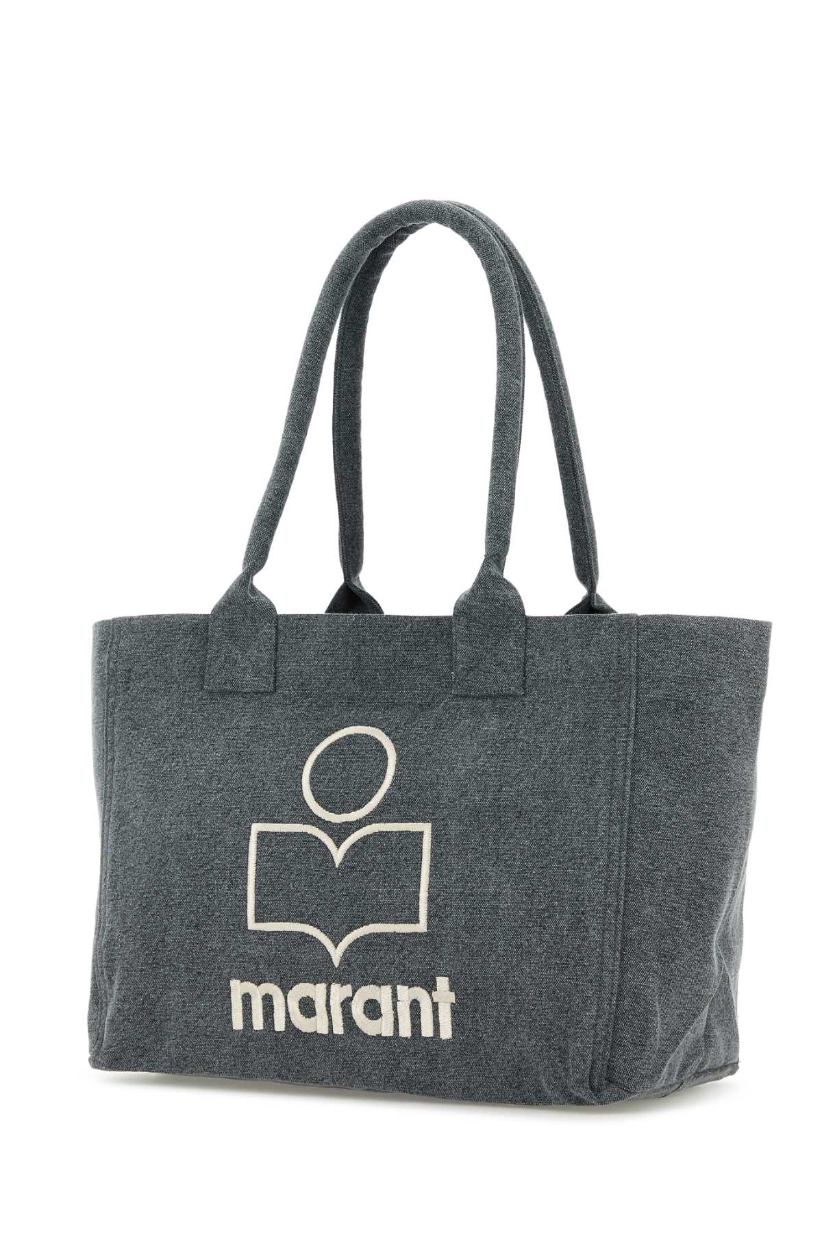 Isabel Marant Women Slate Cotton Yenky Zipped Shopping Bag ISABEL MARANT