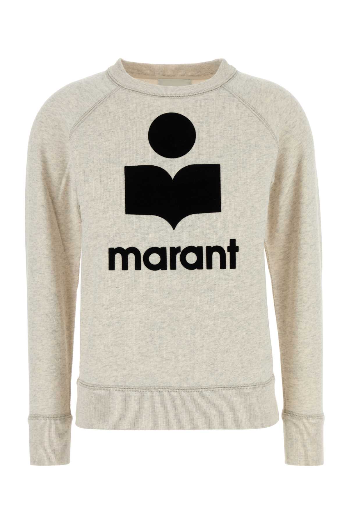 Isabel Marant Etoile Women Melange Sand Cotton Blend Millyny Sweatshirt ISABEL MARANT ETOILE