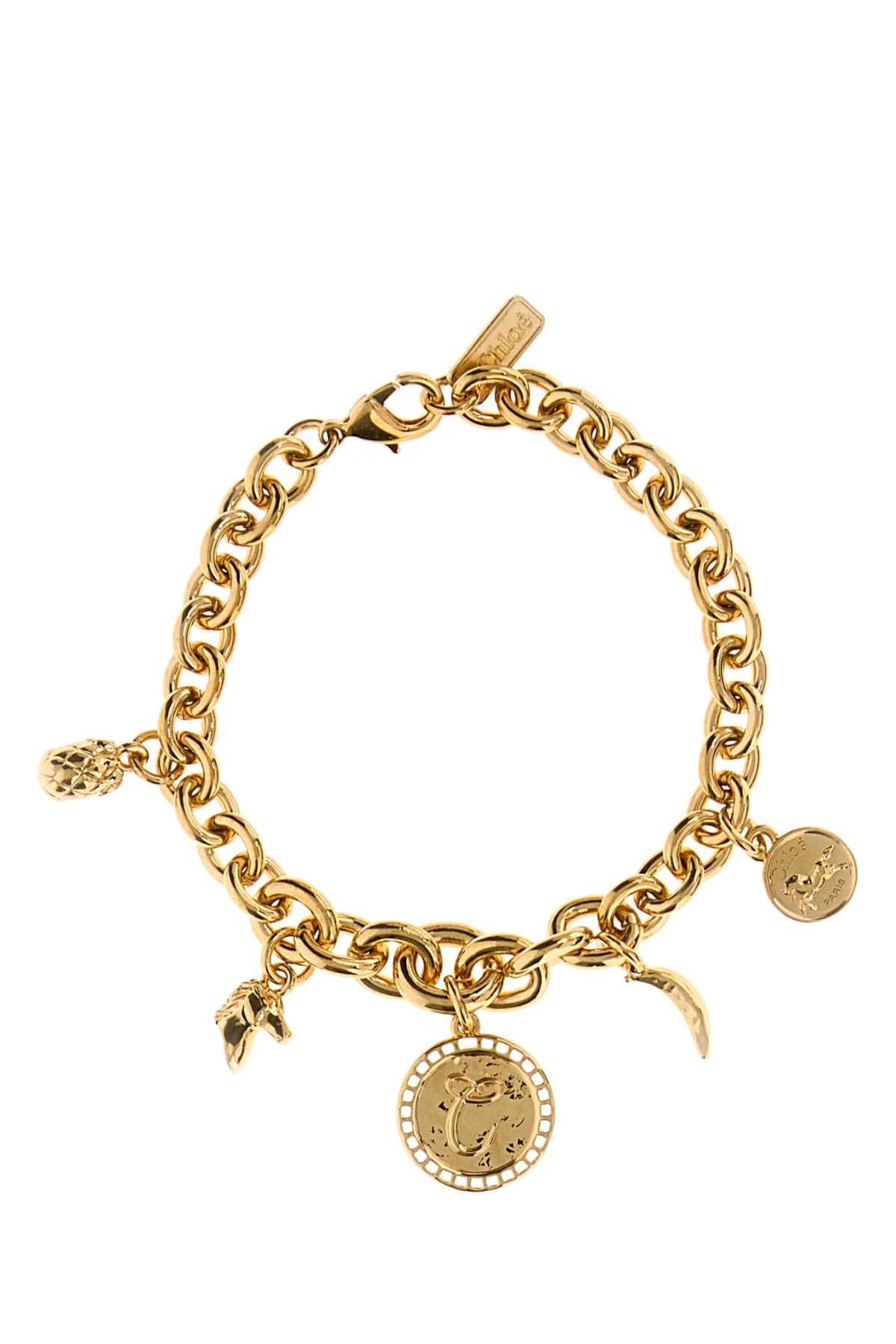 Chloe Women Gold Metal Chloã¨ Charms Bracelet CHLOE