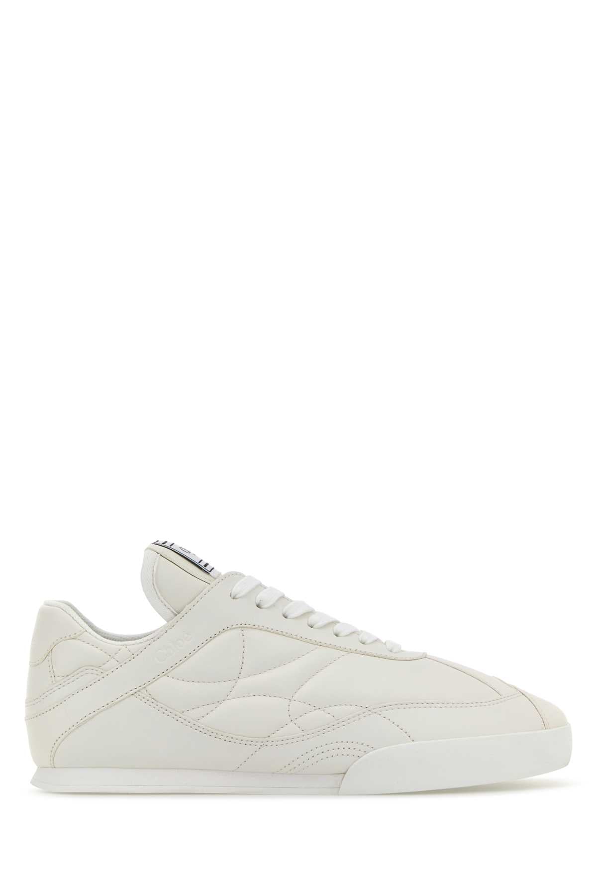 Chloe Women White Leather Chloã¨ Kick Sneakers CHLOE
