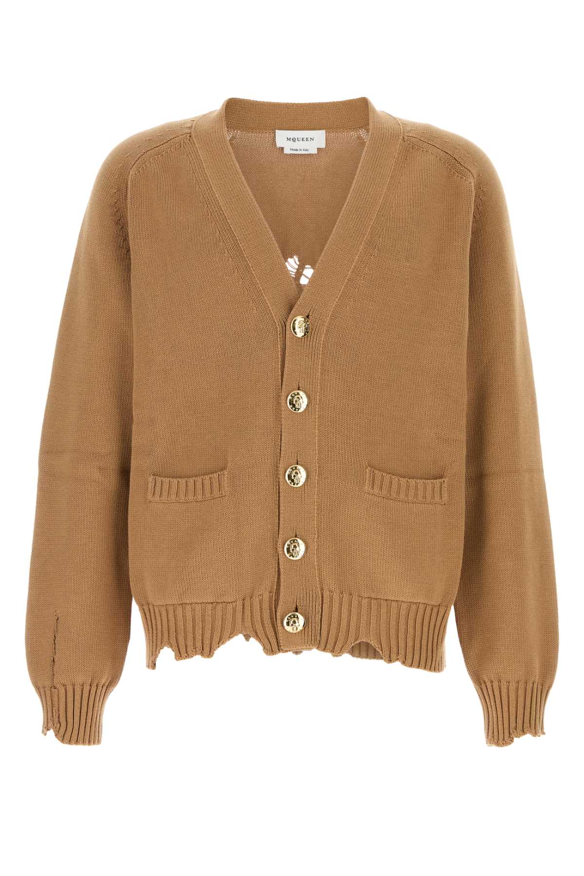 Alexander Mcqueen Men Biscuit Cotton Cardigan ALEXANDER MCQUEEN