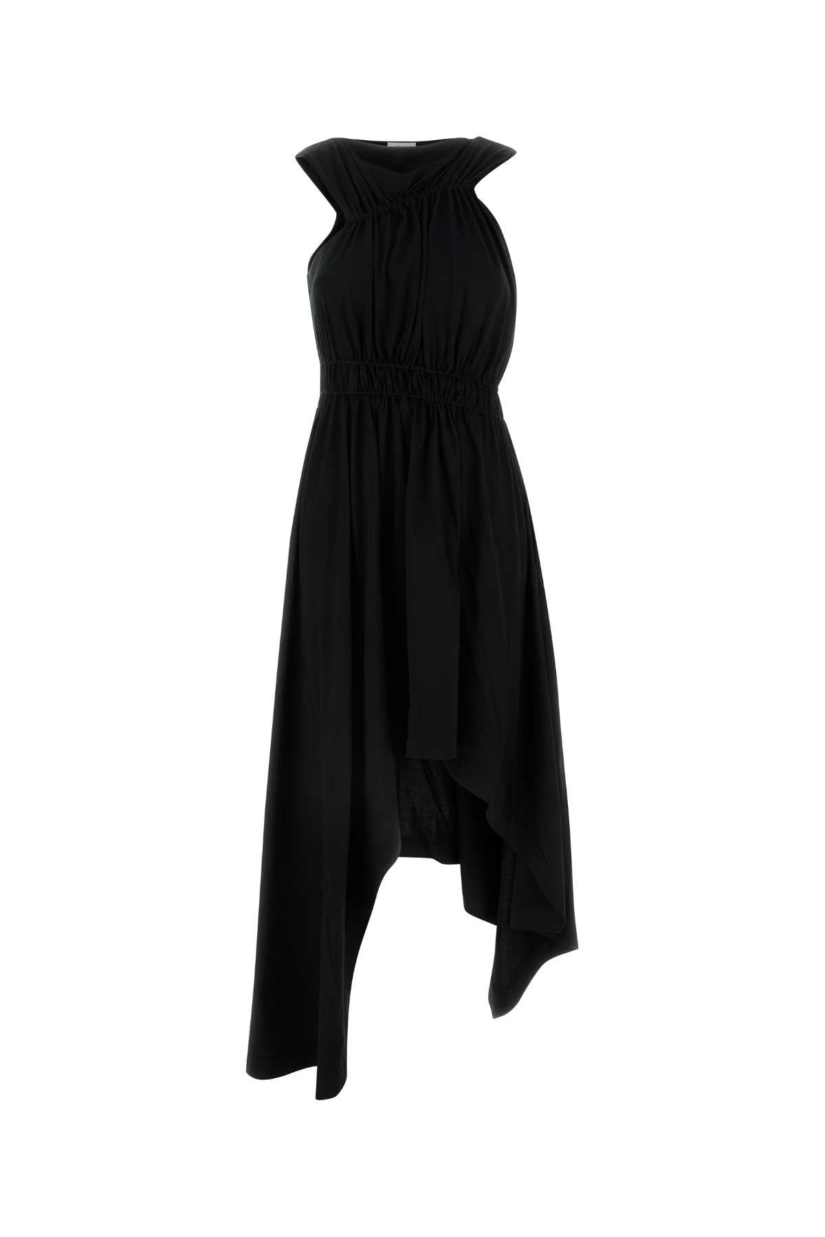 Alexander Mcqueen Women Black Jersey Dress ALEXANDER MCQUEEN